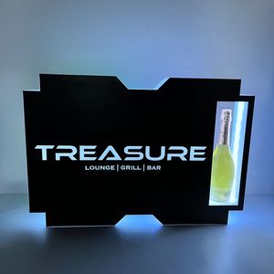 Biểu tượng tùy chỉnh DIY LED màn hình di chuyển biển quảng cáo hiển thị giá VIP dịch vụ chai Presenter với bảng tin rượu vang trình bày - Product Image 4