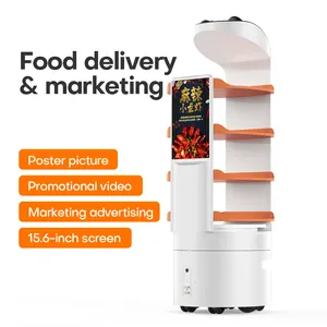 Robot de comida no tripulada, servicio de restaurante, entrega en vehículo, 2022