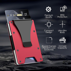 Minimalist <b>Wallet</b> with Money Clip RFID Blocking Aluminum Holder <b>for</b> <b>Men</b> - Product Image 5