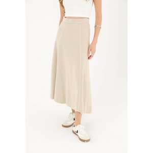 Falda acampanada de gabardina para mujer Polo Ralph Lauren, cintura regular, algodón y fibra de bambú, ajuste cómodo 18188ETK - Product Image 2