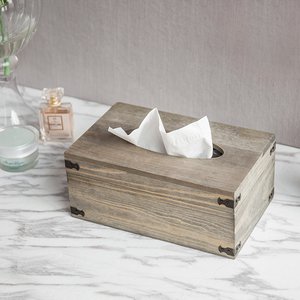 Porte-serviettes en bois naturel pin <span class=keywords><strong>vintage</strong></span> de luxe boîte <span class=keywords><strong>à</strong></span> <span class=keywords><strong>mouchoirs</strong></span> en bois mince avec couvercle pour maison pour un usage domestique - Product Image 2