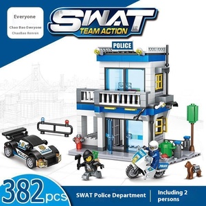 Bán Buôn Lego Tương Thích Nhựa Mô Hình Đồ Chơi Lắp Ráp Khối Xây Dựng Có Tính Năng Xe Cảnh Sát Trạm Quân Sự Thành Phố Swat Con Số - Product Image 3