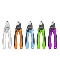 Coupe-ongles pour chien et chat avec lumière LED et protection de sécurité Coupe-ongles en acier inoxydable avec lime à ongles gratuite