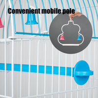 Vente en gros de cages à oiseaux de luxe de haute qualité perroquet canari rond bambou cage à oiseaux en fer