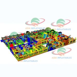 Điên Và Ngoài Trời Thú Vị Dành Cho Người Lớn Inflatable 5K Chạy, Inflatable Lớn Tấn Công Trở Ngại Khóa Học - Product Image 5