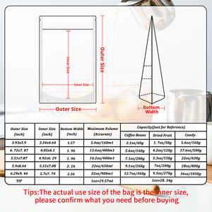 Biểu Tượng Tùy Chỉnh Matte Màu Ziplock Túi Cấp Thực Phẩm Tái Sử Dụng Túi Nhựa Với Cửa Sổ Cho Các Loại Hạt Trái Cây Khô Bao Bì - Product Image 5
