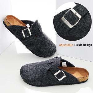 Zapatos de fieltro para hombre y mujer, mocasines sin cordones de alta calidad para interior y exterior, cómodos para el pie de corcho en la cama - Product Image 6