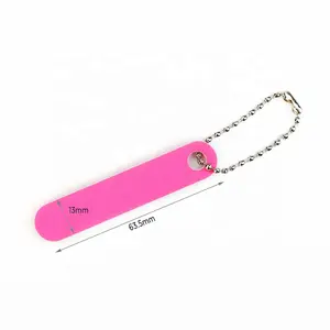 ZIRI Factory Supply Disposable Manicure Art Tools Colorful Sandpaper Nail File Emery Board Mini Nail File With Keychain