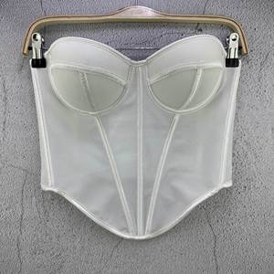 Nouveau débardeur en maille rétro pour femme, respirant, avec bonnets intégrés et baleines, coupe ajustée, tendance - Product Image 2