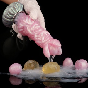 Monster Animal <b>Dildo</b> Pink Fantasy <b>Dildo</b> with Strong Suction Cup Knot Adult Sex Toys for Women and Men Anal <b>Dildo</b> - Product Image 5
