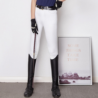 Pantalon d'équitation personnalisé pour femme avec patch médial antidérapant en silicone – Vente en gros