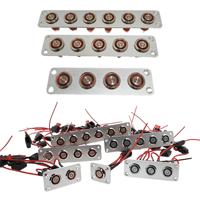 YH-DY-23-8 Panel Logam Elektronik Berlapis Embun Beku Sakelar Tombol 8-Posisi 16A DC12V Aluminium Oksida Untuk Penggunaan Peralatan Rumah Tangga