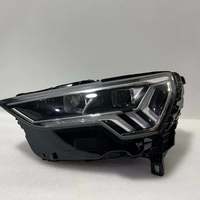 Phare avant à LED d'origine usine, configuration intermédiaire, avec lentille, pour Audi Q3 2019-2026, avec feux de jour DRL et clignotants
