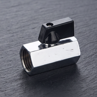 Mini-vannes à boisseau sphérique manuelles en laiton pour le contrôle du gaz, OEM disponible, taille de port 1/4 po