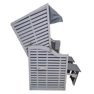 Thiết kế mới bãi biển ghế/strandkorb 2 CHỖ NGỒI bãi biển giỏ hoàn toàn nằm với mở rộng footrests gối cho vườn bãi biển sử dụng - Product Image 6