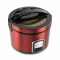 Cuisinière à riz électrique automatique en acier inoxydable de 1L à 2,8L avec boîtier en plastique pour usage domestique