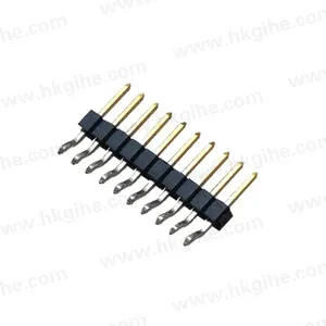 Hot Sales 10 connector 2.0mm pitch single row 90 degree surface mounting type post easyeda pin header
