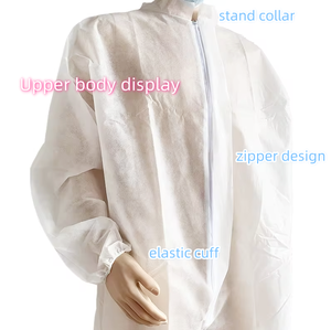 Paquete de 25/30 Trajes Desechables de Polipropileno con Puños Elásticos Disponibles en 6 Tallas - Extra Grande Sin Capucha - Product Image 3