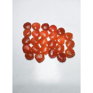 Pierre précieuse naturelle en coquille de Coroleen 12x12, pierre précieuse en vrac, coquille de Coroleen pour bijoux, pierre précieuse naturelle en coquille - Product Image 4