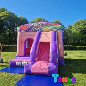 Tùy chỉnh Inflatable thương mại lớn lâu đài <span class=keywords><strong>bouncy</strong></span> Inflatable nhà bị trả lại nhảy lâu đài với Slide - Product Image 6