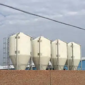 Varie capacità di Silo in plastica di rinforzo in fibra di vetro FRP silo per allevamento di suini allevamento di polli utilizzando