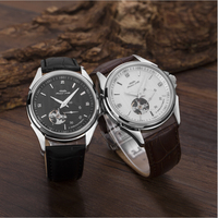 Montre automatique mécanique squelette en acier inoxydable de luxe personnalisée avec mouvement japonais Miyota Citizen Seiko Eta pour hommes