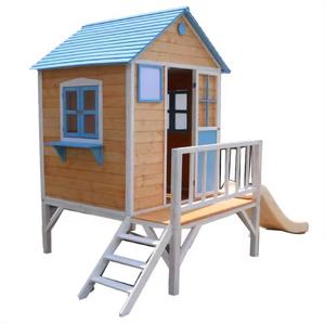 Özelleştirmek Playhouse Diy ahşap komple kolay montaj bahçe çocuk Playhouse ahşap ev - Product Image 1