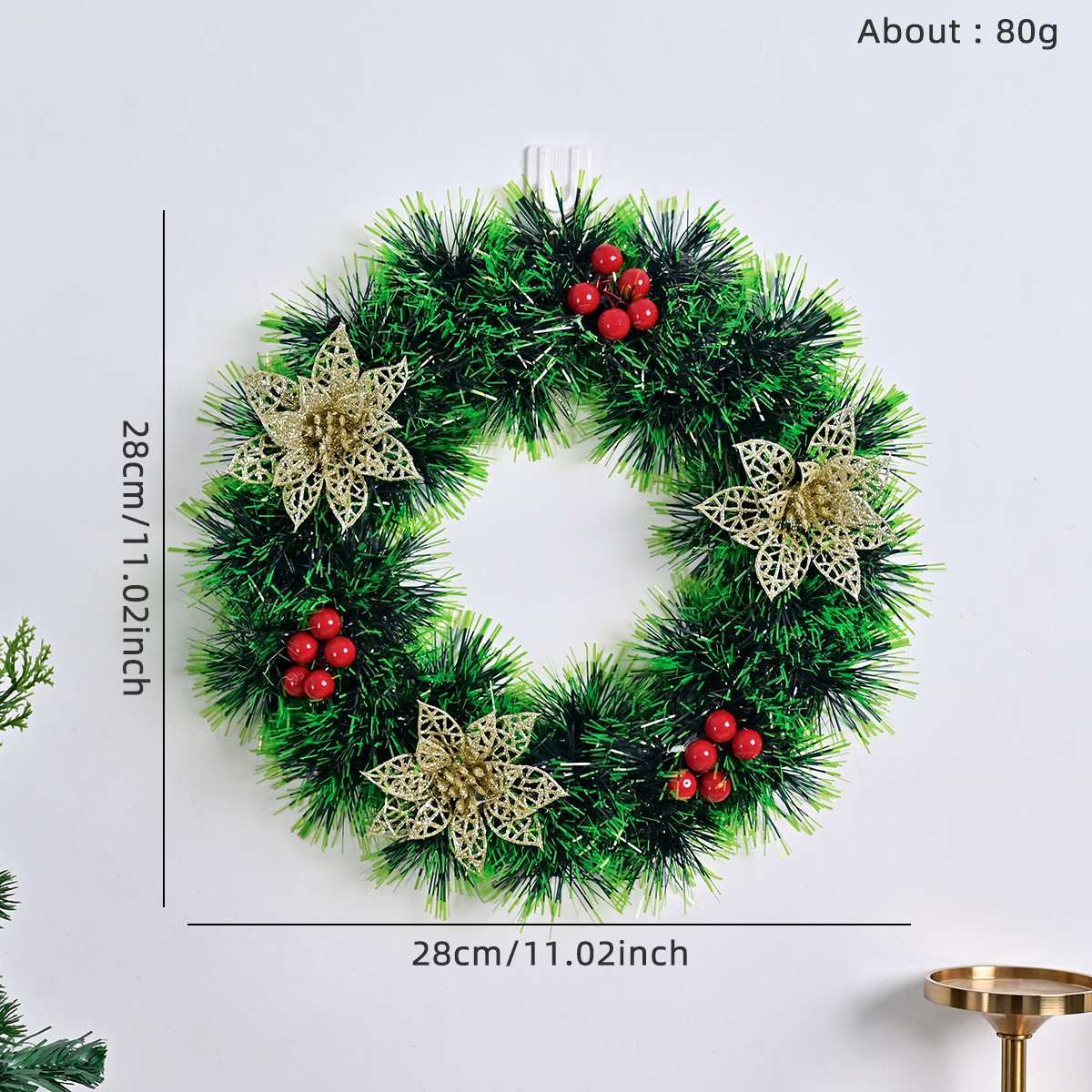 Couronne de Noël vert3