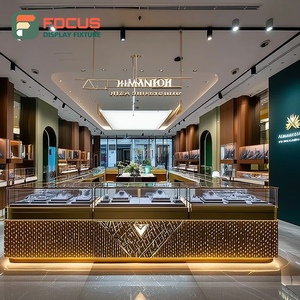 Vitrine de magasin de bijoux personnalisée, surface polie, meuble de présentation pour bijouterie - Product Image 3