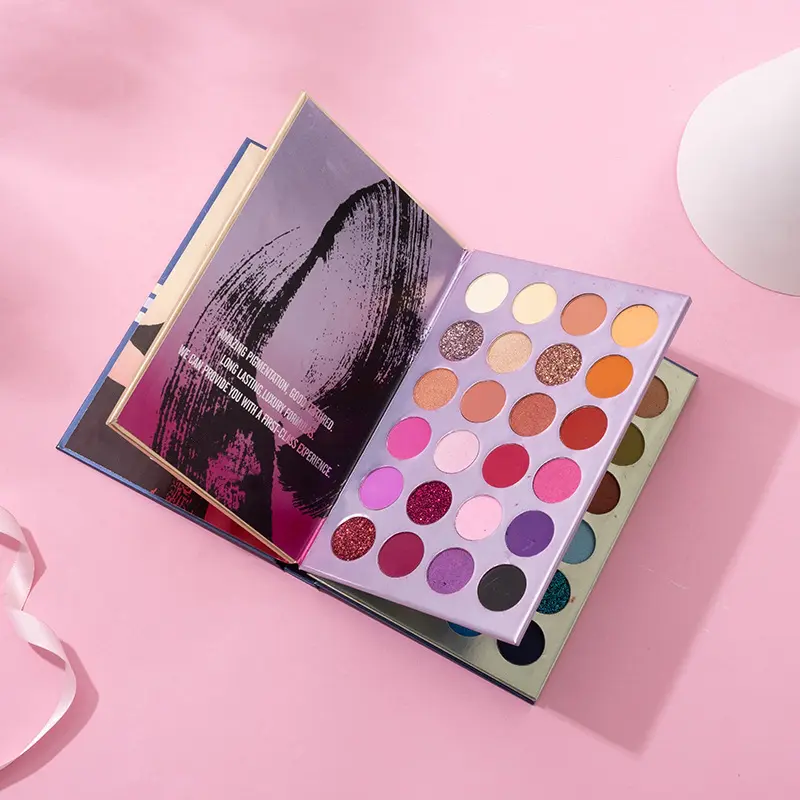 Cruelty Free 72 Color Private Label Eye Shadow Book Makeup Cosmetic Pigmented Waterproof Book Eyeshadow Palette