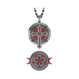 Collar de Ángel Gótico, Colgante de Alas Vintage con Llave, Crucifijo de Acero Inoxidable, Joyería Retro para Hombres y Mujeres, Estilo Punk, Regalo - Product Image 2