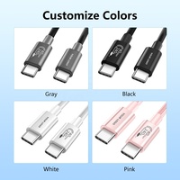 Cable de Datos para Teléfono Móvil OEM, Cable USB Tipo C 8K 60Hz 40Gbps, Cable de Datos Tipo C 240W para Thunderbolt 4