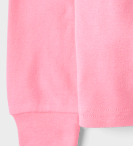 Henley pyjamaset met lange mouwen voor meisjes, effen roze top en roze geruite joggingbroek, gebreide kindernachtkleding, loungekleding - Product Image 5