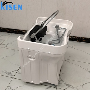 Kisen Bac à shampoing multifonctionnel Zen-flow japonais pour spa capillaire, design sans tuyauterie, Or Argent, pour traitement capillaire en salon - Product Image 3