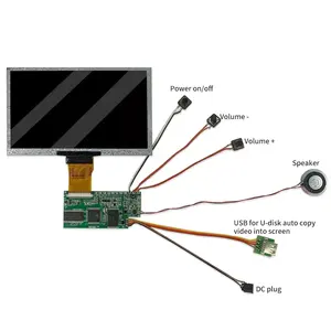 מותאם אישית 5 7 אינץ 'lcd tft מסך וידאו מסך hd מודול כרטיס ברכה מודול עם eva קצף mp3 נגן וידאו lcd