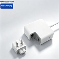 Adaptateur d'alimentation pour ordinateur portable de remplacement, chargeur 45W 60W 85W, connecteur magnétique en forme de L, compatible avec Macbook, ordinateur portable, prise US EU UK AU