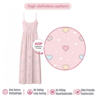 Chemise de nuit longue pour femme S-2XL, imprimée sur mesure POD, robe nuisette, livraison directe, vêtements de nuit doux style bohème, vente en gros