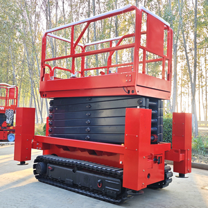 Fabrika Fiyatı 320KG <span class=keywords><strong>6m</strong></span> 8m 10m 12m 14m 16m 18m Paletli Mini Araç Kendinden Tahrikli Elektrikli Masa Hidrolik Makaslı Platform - Product Image 4