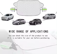 Housse de pare-brise universelle imperméable pour toutes les saisons, protection contre la neige, la glace, la poussière et le gel