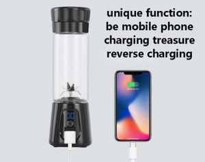 เครื่องปั่นน้ำแข็งแบบพกพา Ultimate Usb Rechargeable 7.4v พร้อมใบมีด 6 ใบ เครื่องปั่นผลไม้แบบพกพา - Product Image 6