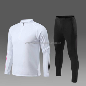 ชุดเสื้อฟุตบอลแบบซิปครึ่งตัว ระบายอากาศ ป้องกันรังสียูวี แห้งเร็ว สำหรับเด็กและผู้ใหญ่ พิมพ์ลายได้ตามต้องการ แขนยาว เหมาะสำหรับออกกำลังกายกลางแจ้ง - Product Image 1