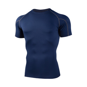 Men's <b>White</b> Quick Dry Knitted Short Sleeve O Neck Sports T-<b>Shirt</b> <b>Slim</b> <b>Fit</b> Solid Color Sporty Design - Product Image 4