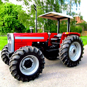 Tractor Massey Ferguson 390 con Ruedas Rojas, Motor de 45HP de Origen DK, con Toldo y Neumáticos Agrícolas para Uso en Granjas - Product Image 1