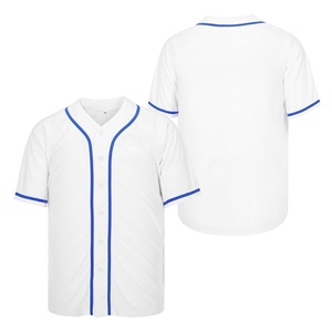 Auf Lager Baseball-Trikot Freizeit-Trainingskleidung Individuelles Stickerei-Logo Nummer Buchstabe Braun Marineblau Knopfleiste Softball-Shirt - Product Image 4