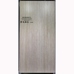 Azulejos de porcelana de Travertine romano para decoración de pared Interior, losas para Hotel, Villa, salón de <span class=keywords><strong>banquetes</strong></span>, 6mm de grosor, 1600x3200mm - Product Image 1