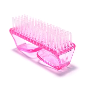 Horn Shape Plastic Nail <b>Scrubbing</b> <b>Brush</b> Nylon Bristle Durable Reusable Manicure Cleaning Tool for Salon DIY - Product Image 3