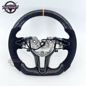 พวงมาลัยรถยนต์คาร์บอนไฟเบอร์ฟอร์จแบบกำหนดเอง ขายดี สำหรับ N I20N I30N Veloster N - Product Image 1