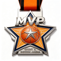 Médailles sportives personnalisées pour les championnats et les tournois - Médailles de récompense sportives avec ruban coloré