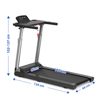 Haute qualité Smart Portable LED Display Tapis roulant électrique Fitness Running Machine Design pliable pour un usage domestique