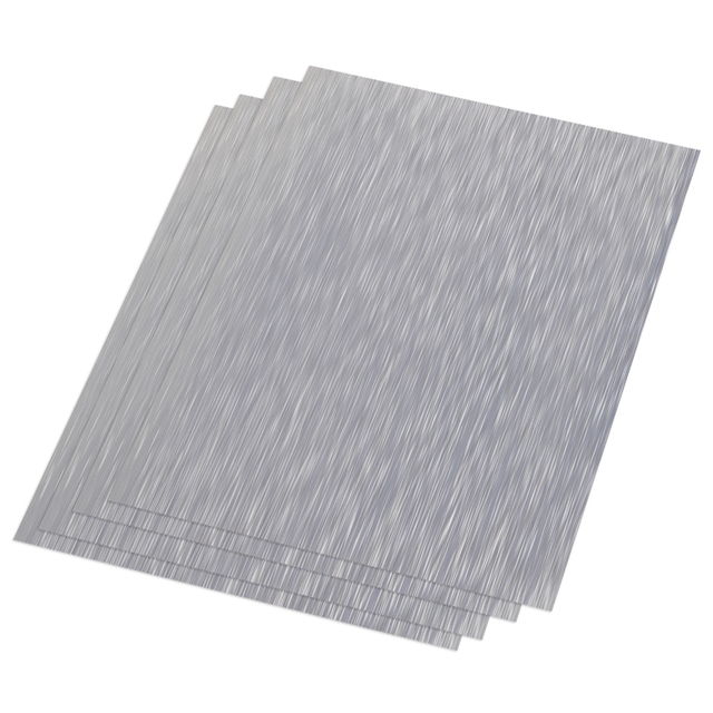Premium Platinum Brushed Metal Texture A4 Vinyl Sticker Paper Sheets Inkjet Printable for Computer Camera Mobile Phone PET